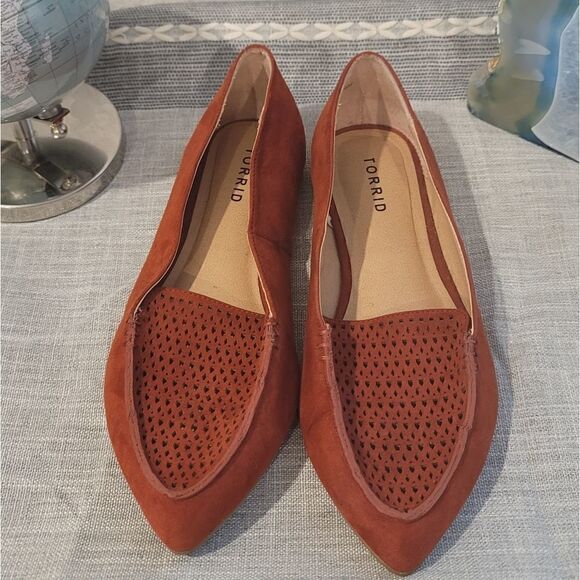 TORRID burnt sienna hue loafers 8W - Picture 2 of 5